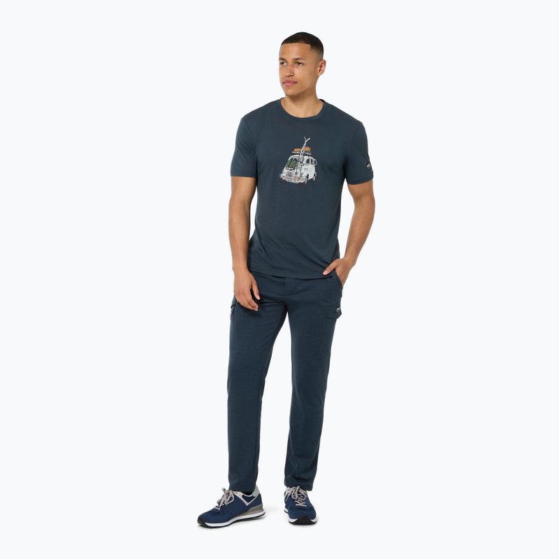 Men's T-shirt super.natural Carski Tee blueberry/various 2