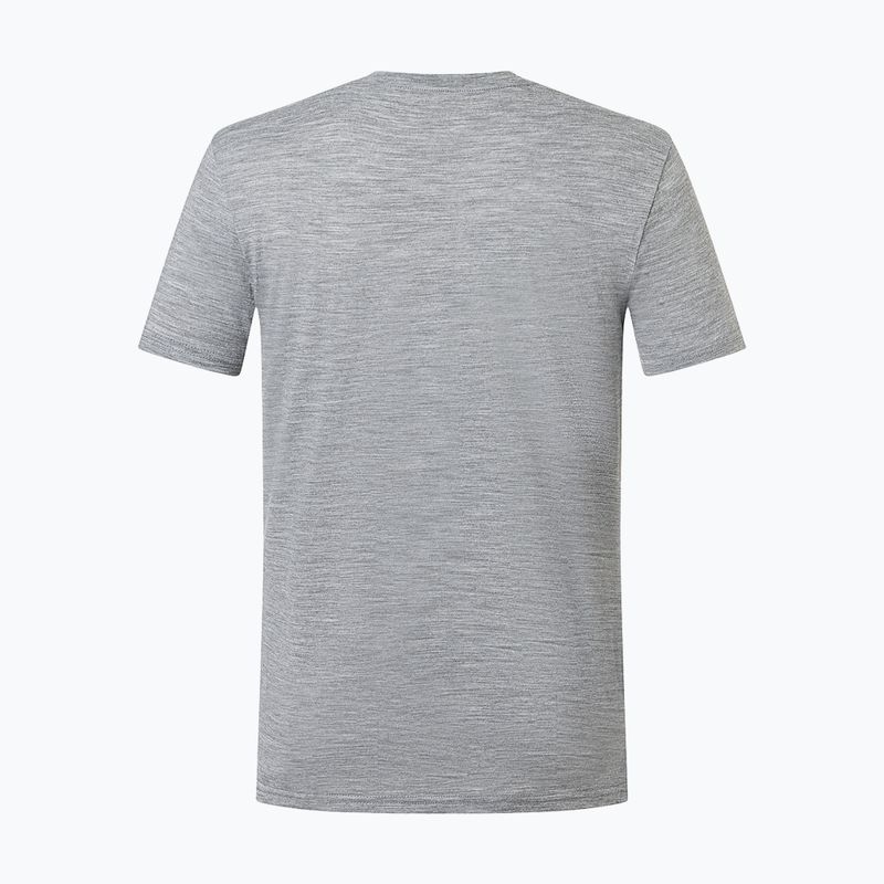 Men's T-shirt super.natural Carski cashmere grey melange/various 6
