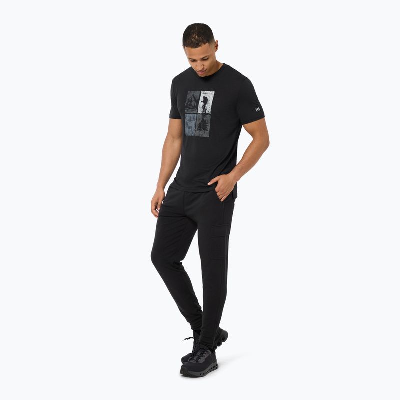 Men's T-shirt super.natural Go Hiking Tee jet black/various 2