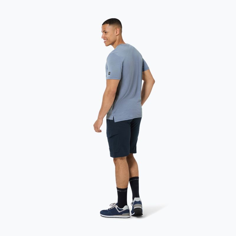 Men's thermal T-shirt super.natural Wander Wheel flint stone/blueberry 3