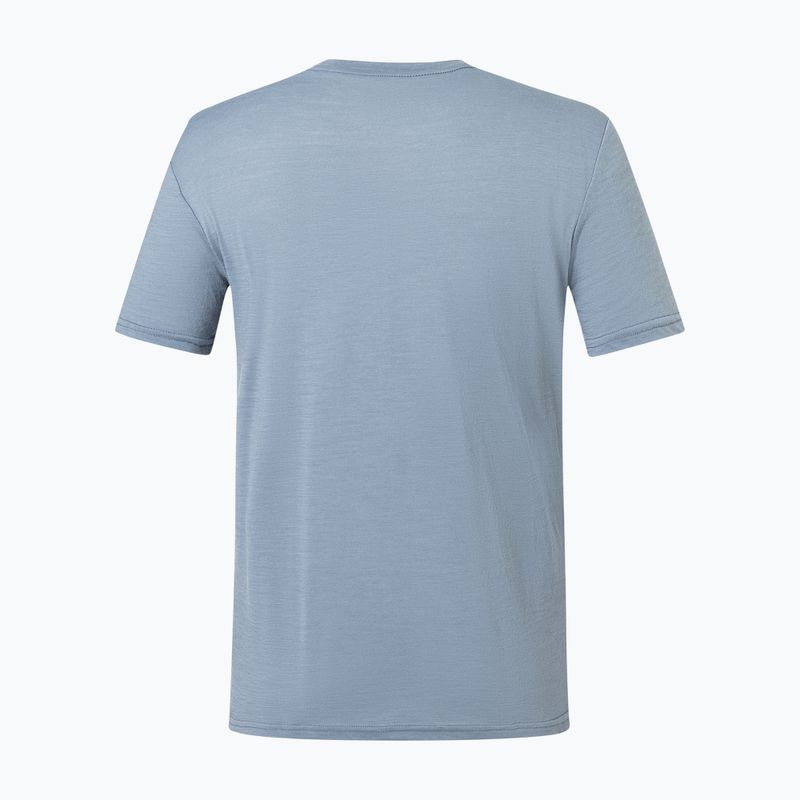 Men's thermal T-shirt super.natural Wander Wheel flint stone/blueberry 6