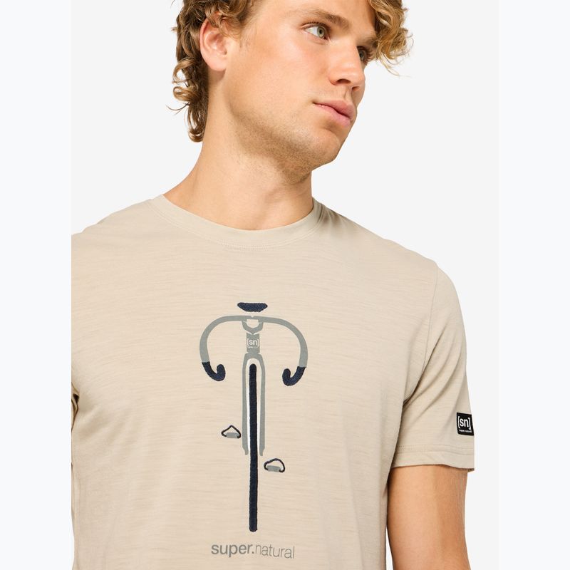 Men's T-shirt super.natural Vintage Bike white pepper/eucalyptus/blueberry 3