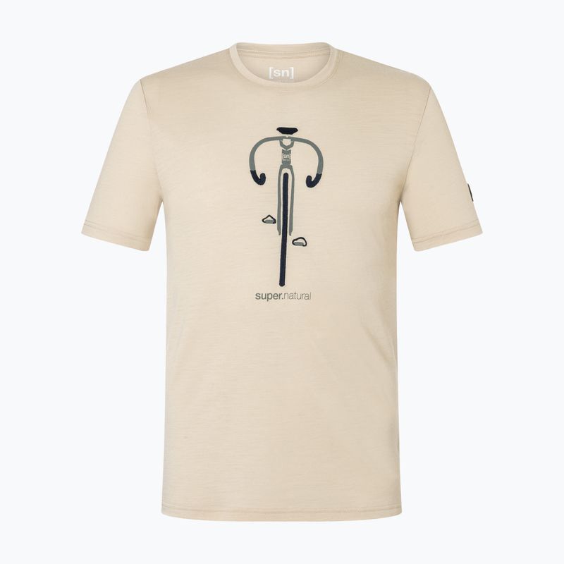 Men's T-shirt super.natural Vintage Bike white pepper/eucalyptus/blueberry 4