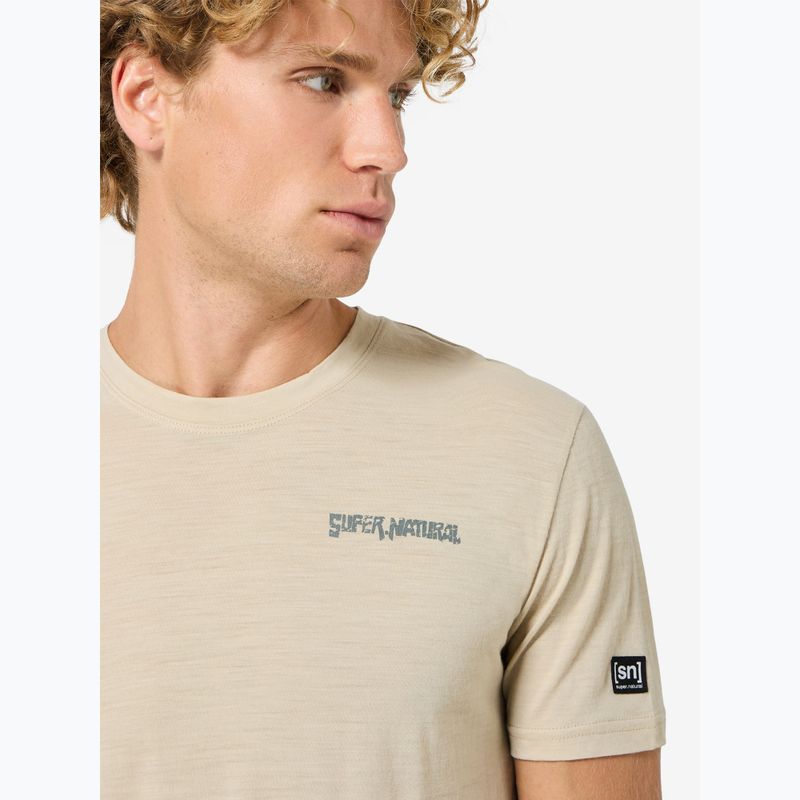 Men's T-shirt super.natural Peak Lovers white pepper/eucalyptus 4