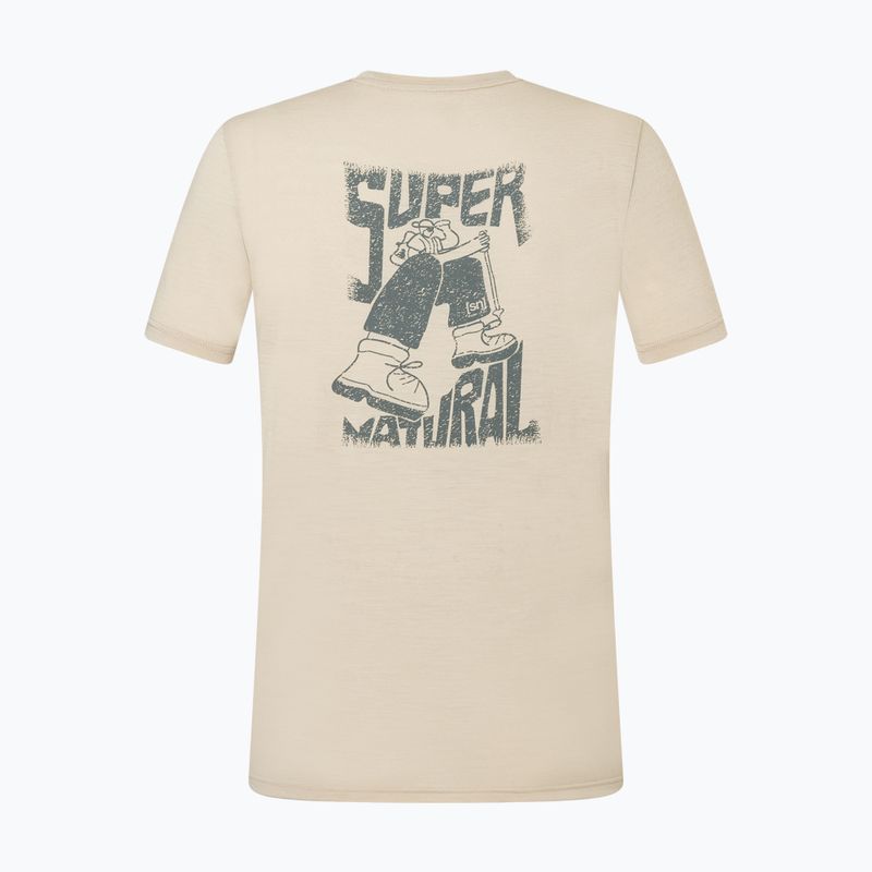Men's T-shirt super.natural Peak Lovers white pepper/eucalyptus 6