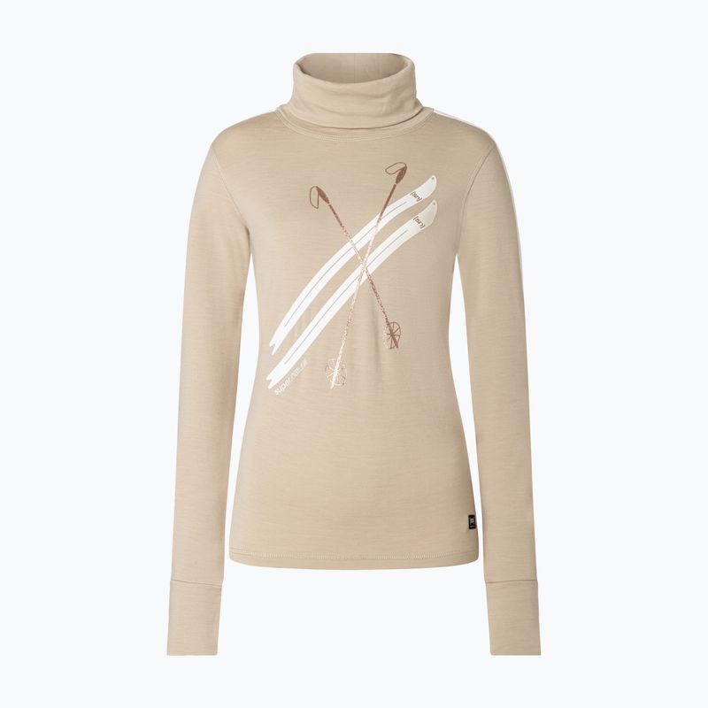 Women's sweater Super.Natural KryTeeede Ski Roll Neck pepper/white/mountain trail gl/white 4