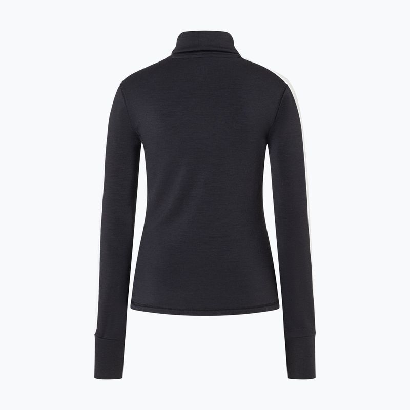 Women's sweater super.natural Bunny Roll Neck jet black/f.white/various/eucalyptus gl 5