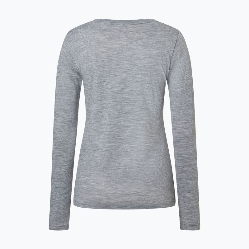 Women's longsleeve super.natural Apres Ski cashmere grey melange/various 6