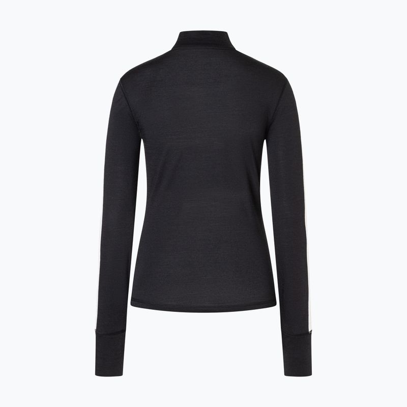 Women's longsleeve super.natural KryTeeede Col T-Neck Light jet black/white/mountain trail gl/white 5