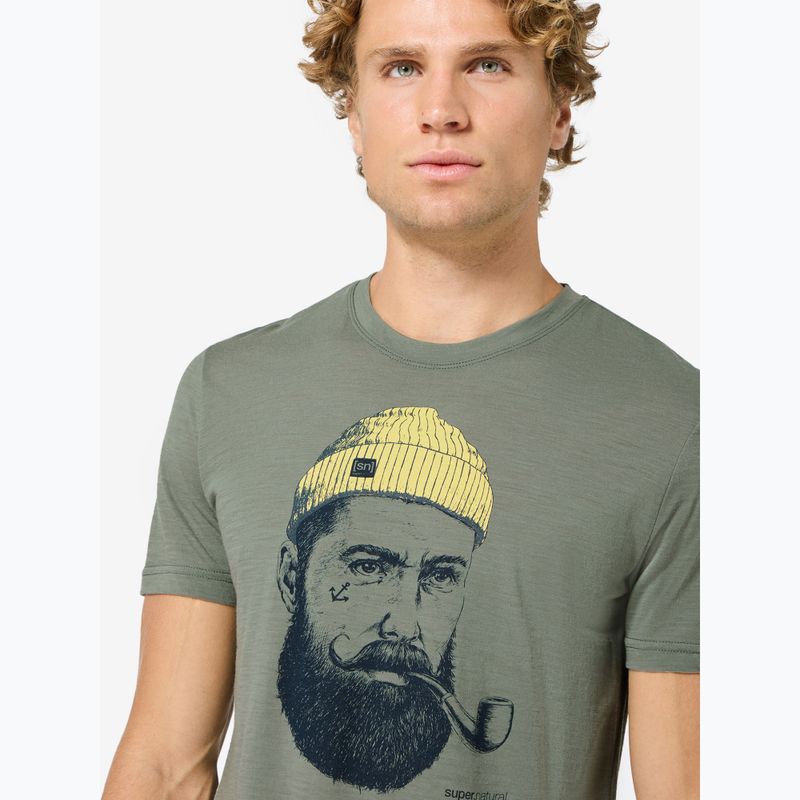 Men's T-shirt Super.Natural Sailor Tee eucalyptus/blueberry/aspen gold 3