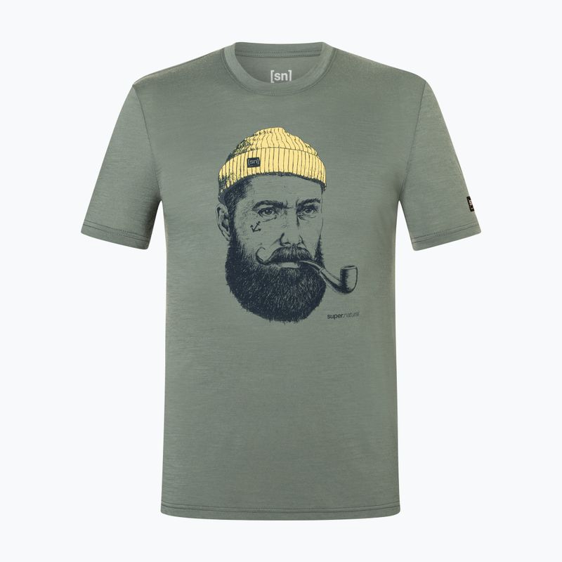 Men's T-shirt Super.Natural Sailor Tee eucalyptus/blueberry/aspen gold 4