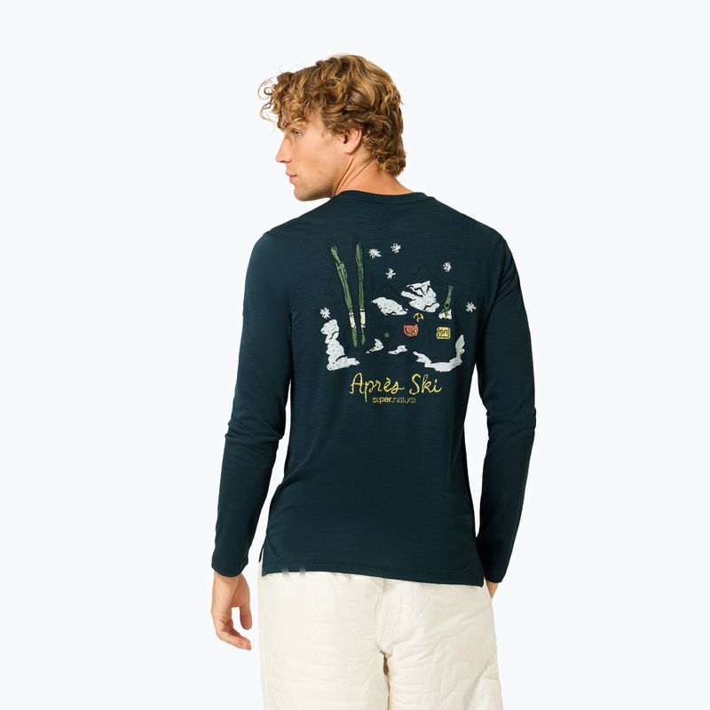 Men's longsleeve super.natural Apres Ski blueberry/various 3