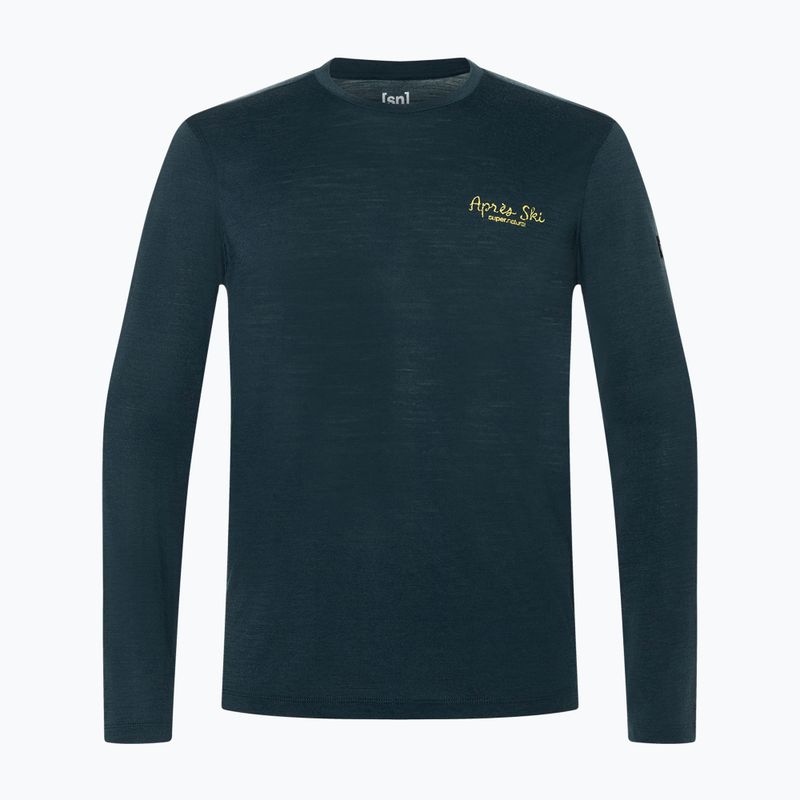 Men's longsleeve super.natural Apres Ski blueberry/various 5