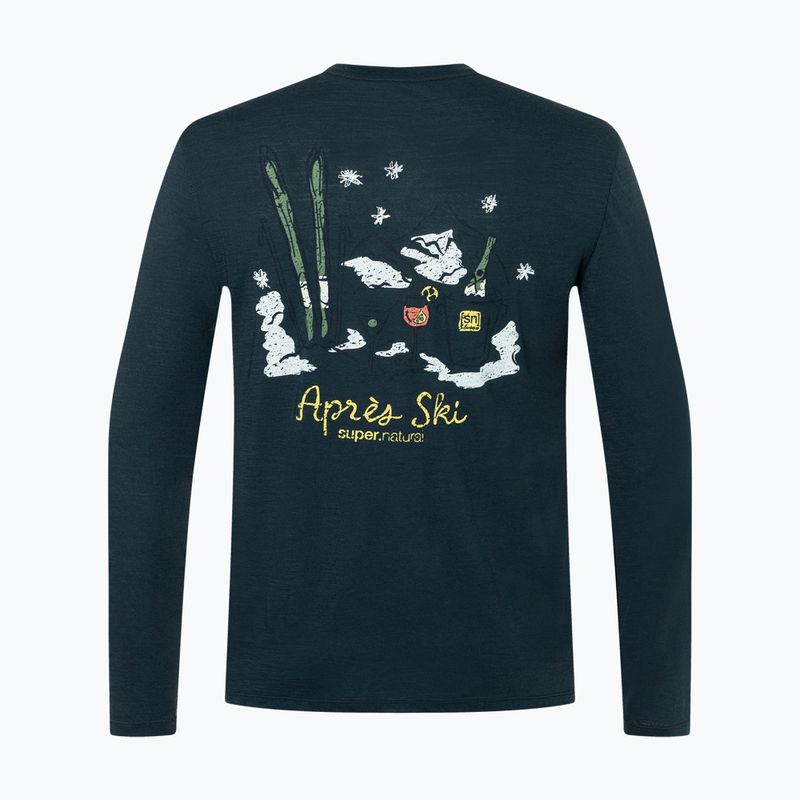 Men's longsleeve super.natural Apres Ski blueberry/various 6