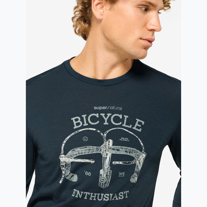 Men's longsleeve super.natural Bike Enthusiast blueberry/various 3