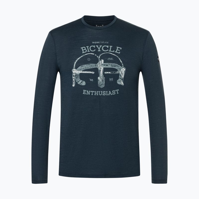 Men's longsleeve super.natural Bike Enthusiast blueberry/various 4