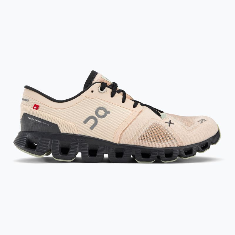 Women's running shoes On Cloud X 3 beige 6098694 4