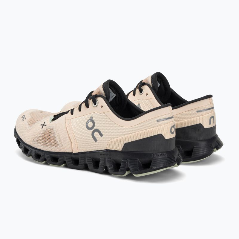 Women's running shoes On Cloud X 3 beige 6098694 5