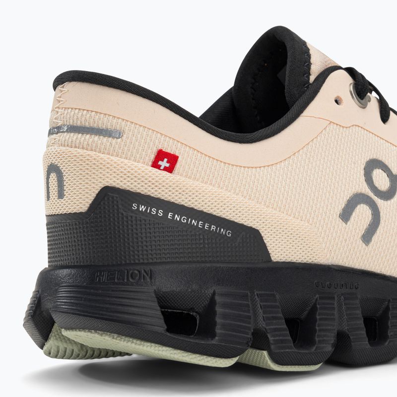Women's running shoes On Cloud X 3 beige 6098694 12