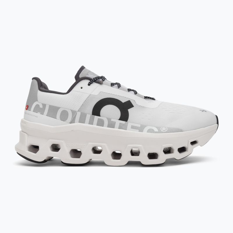Men's On Cloudmonster allwhite running shoes 2