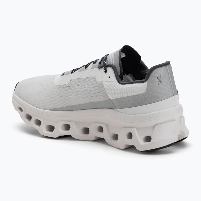 Men's On Running Cloudmonster allwhite running shoes 3