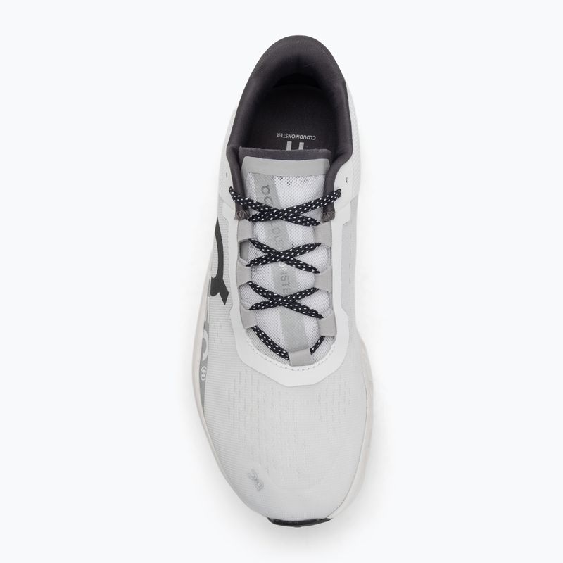 Men's On Running Cloudmonster allwhite running shoes 5