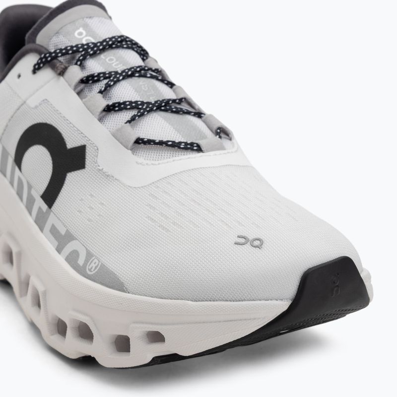 Men's On Running Cloudmonster allwhite running shoes 7