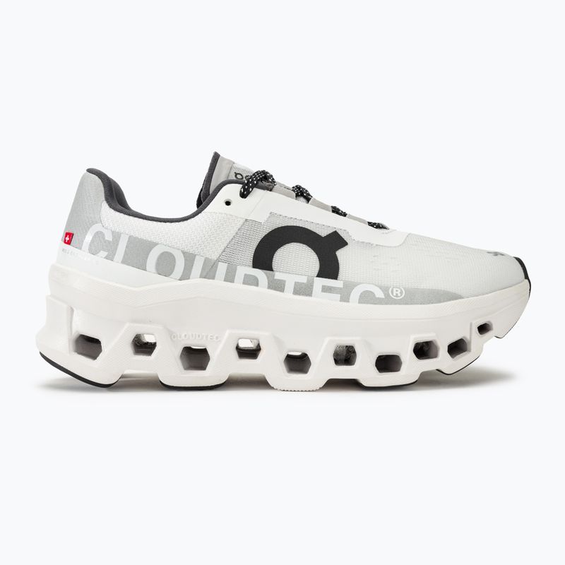 Women's On Cloudmonster allwhite running shoes 2
