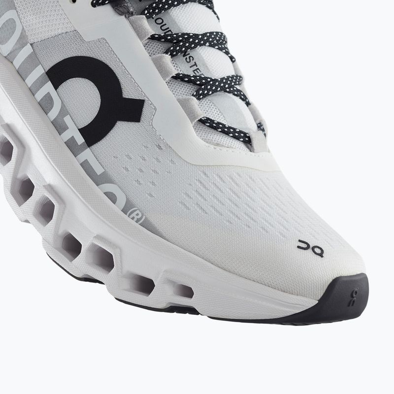 Women's On Cloudmonster allwhite running shoes 14