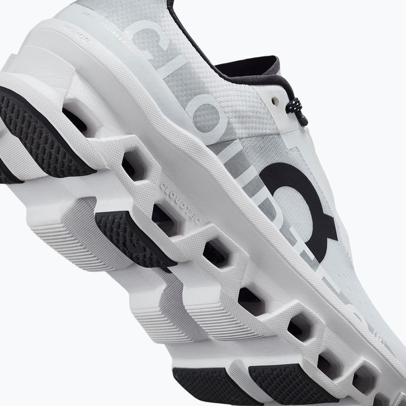 Women's On Cloudmonster allwhite running shoes 16