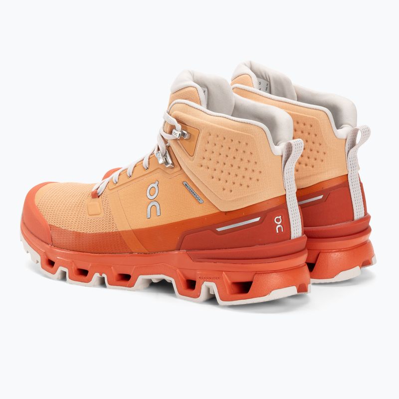 Women's trekking shoes On Cloudrock 2 Waterproof copper/flare 4