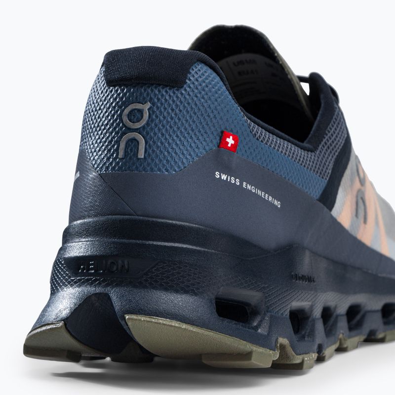 Men's running shoes On Cloudvista blue-grey 6498593 10