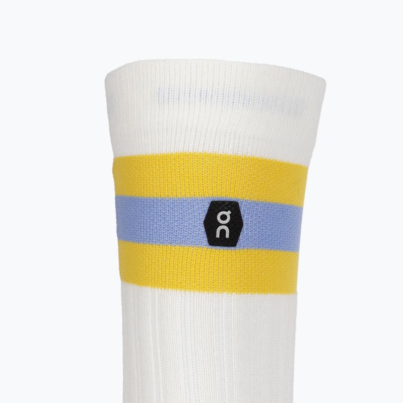 Men's On Running Tennis socks white/mustard 3