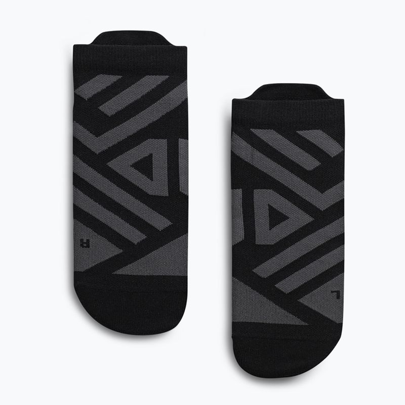 Men's On Performance Low black/shadow running socks
