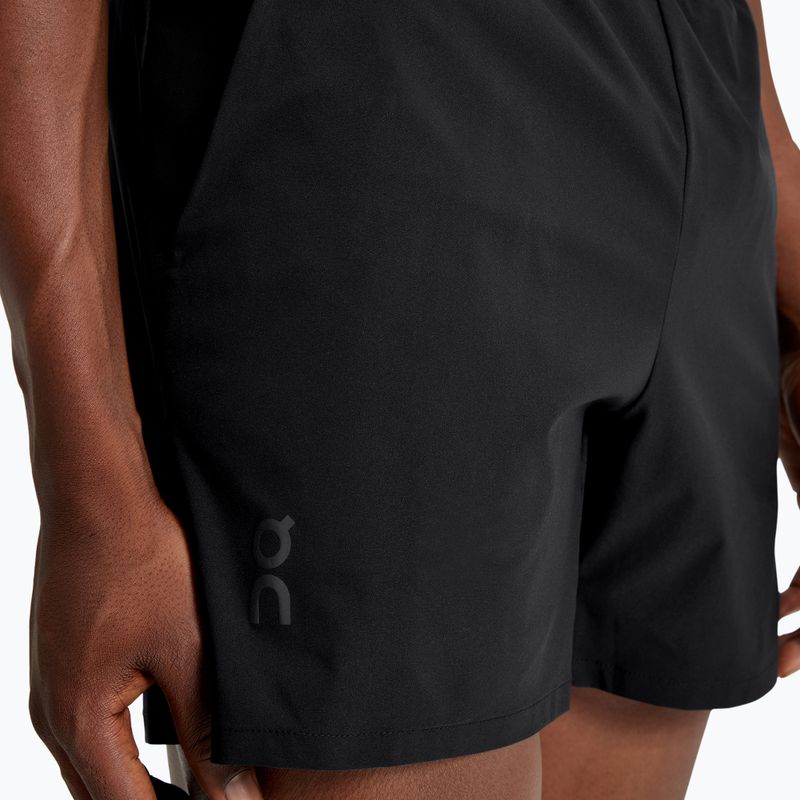 Men's On Essential black running shorts 4