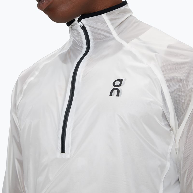 Men's On Zero undyed-white /cobalt running jacket 4