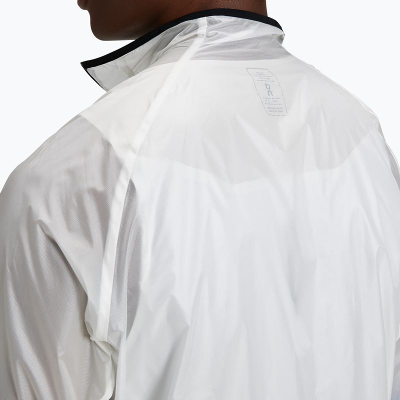 Men's On Zero undyed-white /cobalt running jacket 5