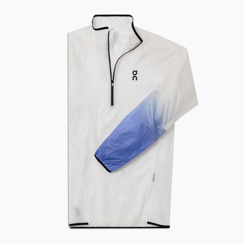 Men's On Zero undyed-white /cobalt running jacket 9