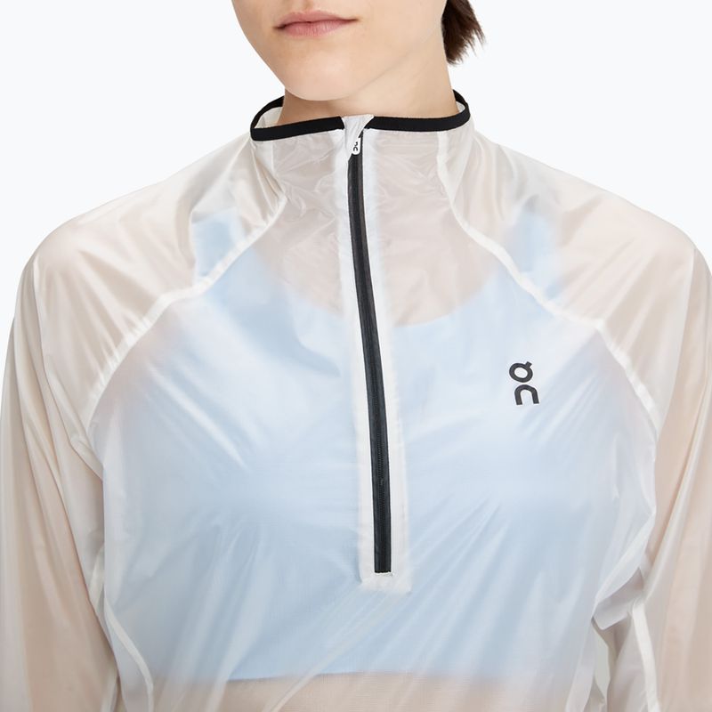 Women's On Running Zero undyed-white /cobalt running jacket 5