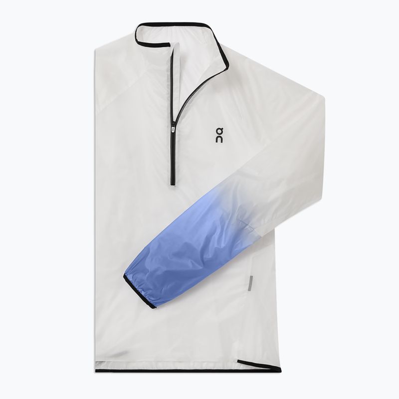 Women's On Zero undyed-white /cobalt running jacket 8