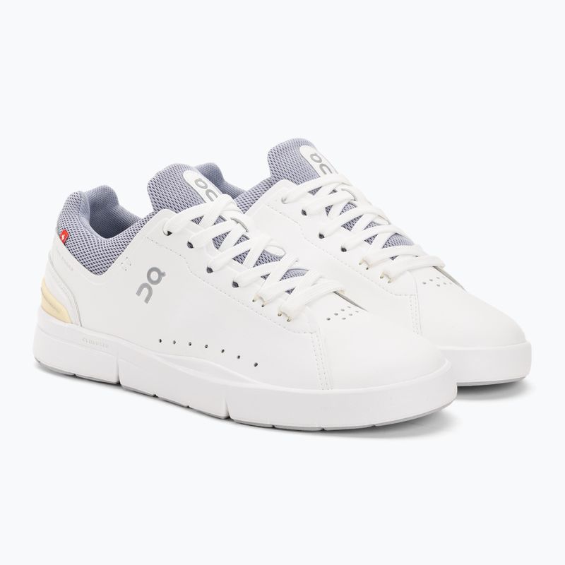 Women's On Running The Roger Advantage white/teeuest shoes 4