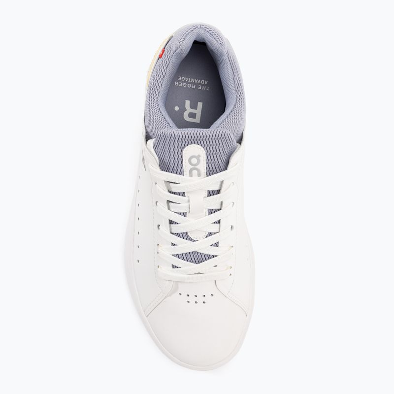 Women's On Running The Roger Advantage white/teeuest shoes 6