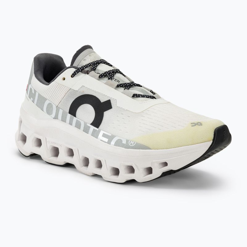 Men's On Running Cloudmonster undyed-white/white running shoes