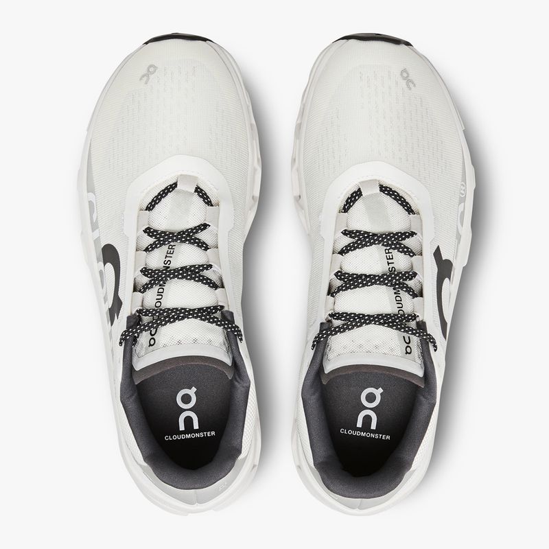 Men's On Cloudmonster undyed-white/white running shoes 11