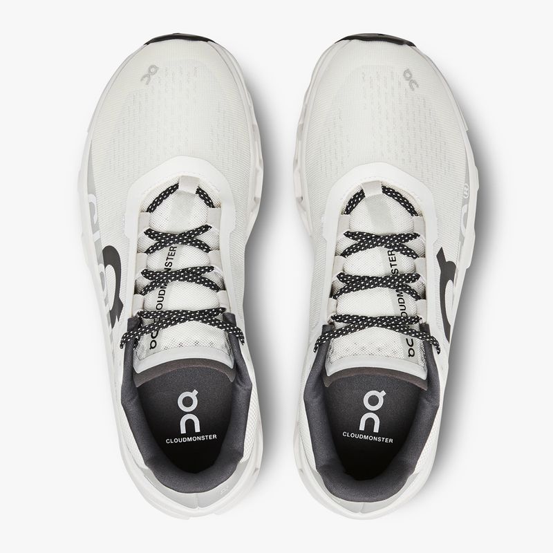 Men's On Running Cloudmonster undyed-white/white running shoes 11