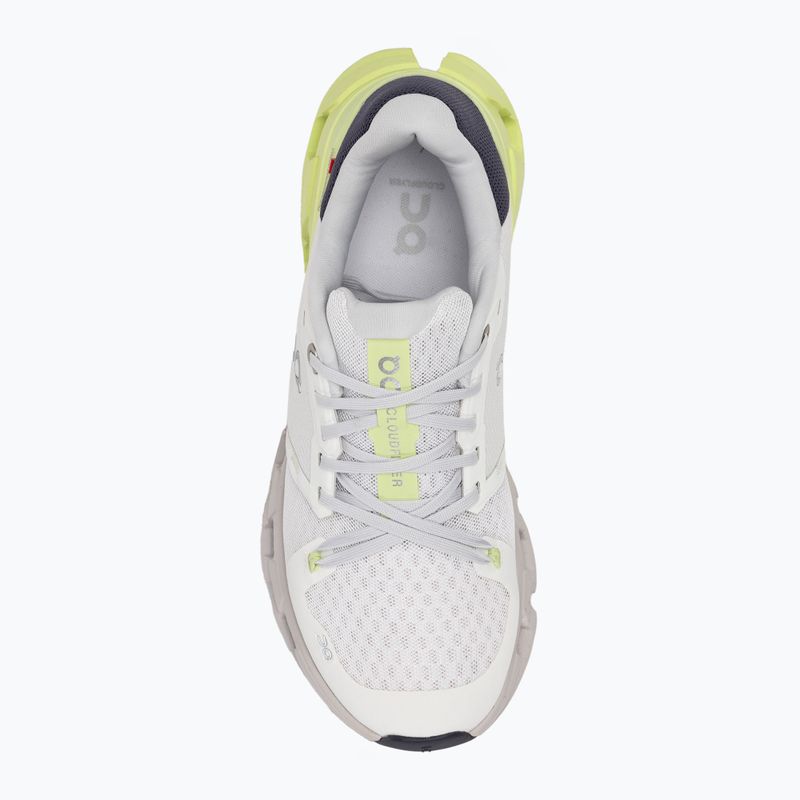 Men's On Cloudflyer 4 white/hay running shoes 5