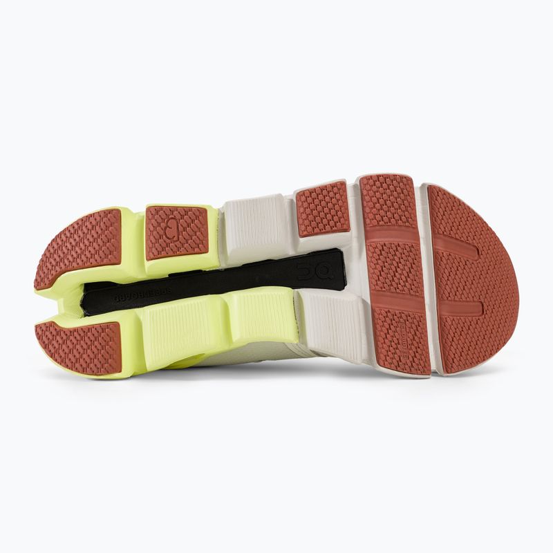Women's On Cloudflyer 4 white/hay running shoes 4