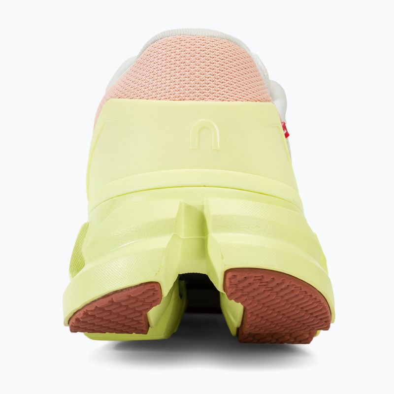 Women's On Cloudflyer 4 white/hay running shoes 6