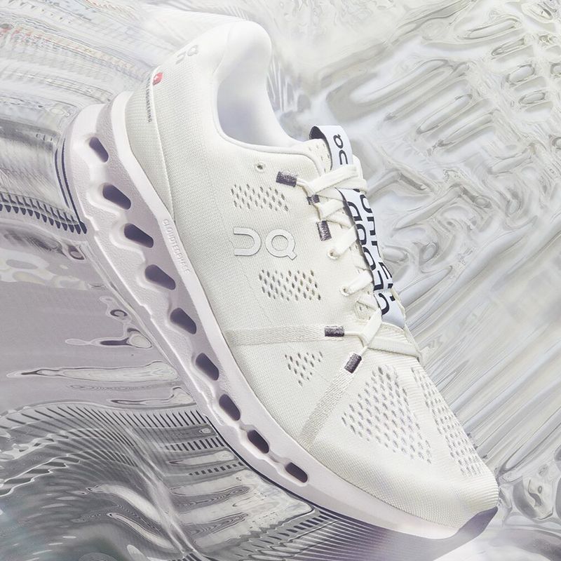 Men's On Cloudsurfer white/frost running shoes 8
