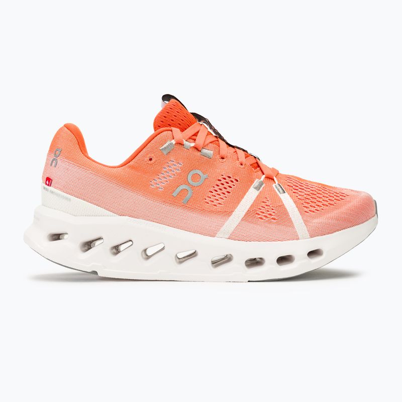 Men's On Running Cloudsurfer flame/white running shoes 2